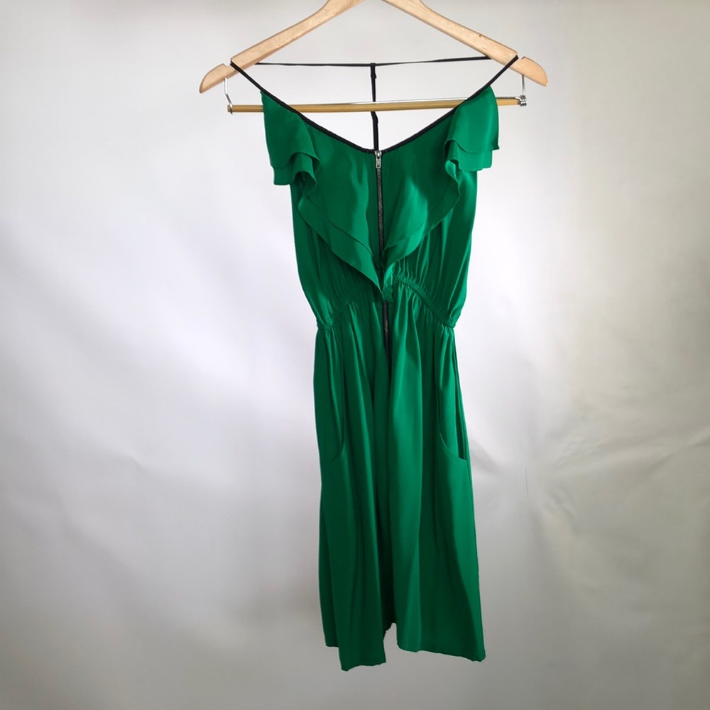 Green Silk Dress